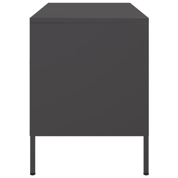 tv-bord 68x39x50,5 cm stål sort