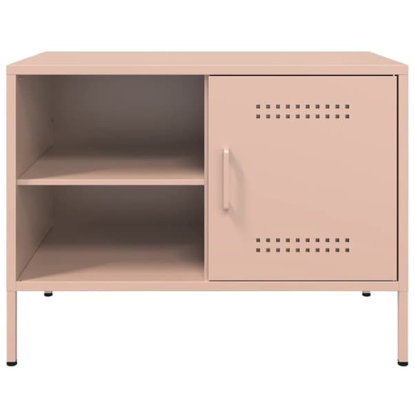 TV-tasot 2 kpl pinkki 68x39x50,5 cm teräs