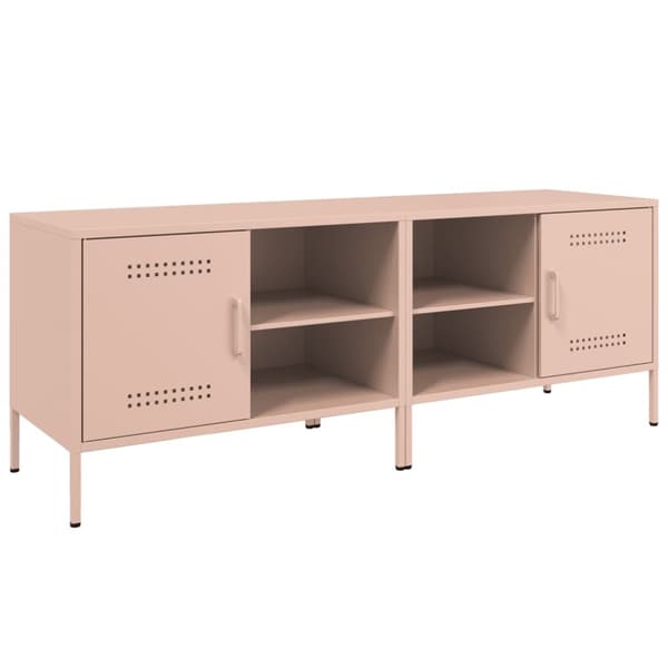 TV-tasot 2 kpl pinkki 68x39x50,5 cm teräs
