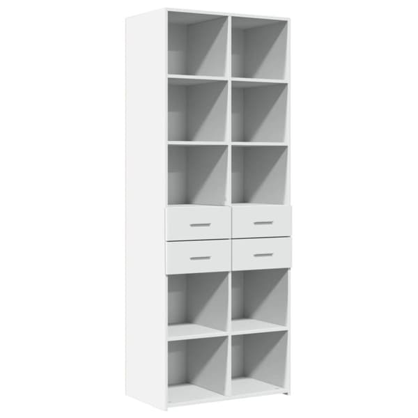 skab 70x42,5x185 cm konstrueret træ hvid