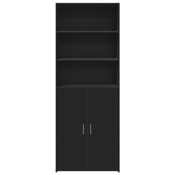 skab 70x42,5x185 cm konstrueret træ sort