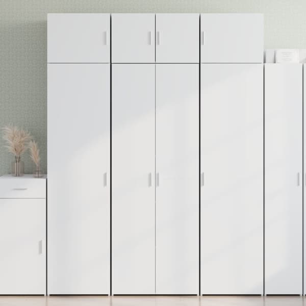 skab 70x42,5x185 cm konstrueret træ hvid
