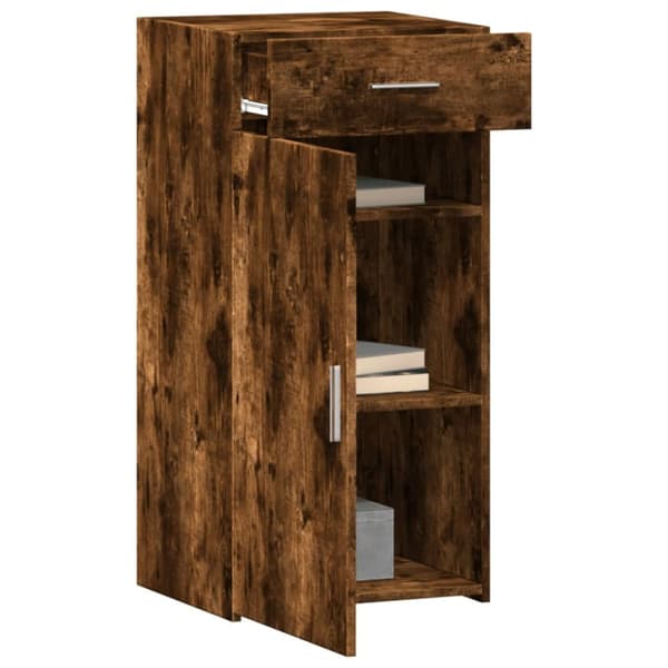 skab 45x42,5x93 cm konstrueret træ røget egetræsfarve