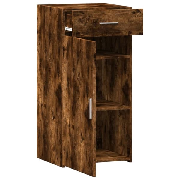 skab 45x42,5x93 cm konstrueret træ røget egetræsfarve