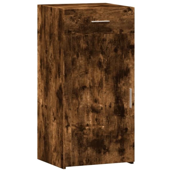 skab 45x42,5x93 cm konstrueret træ røget egetræsfarve