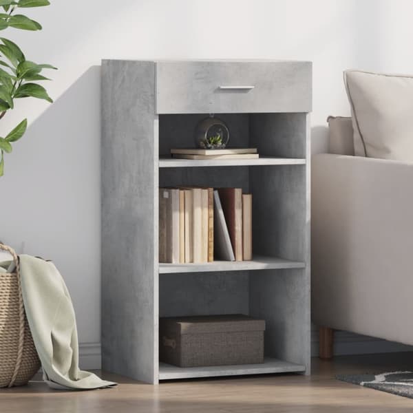 skab 50x42,5x93 cm konstrueret træ betongrå