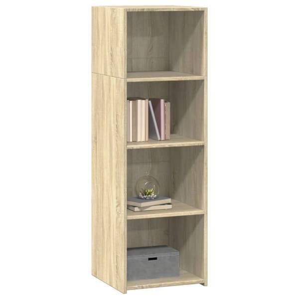 reol 40x41x124 cm konstrueret træ sonoma-eg