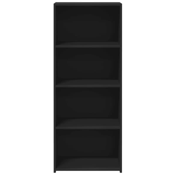 reol 50x41x124 cm konstrueret træ sort