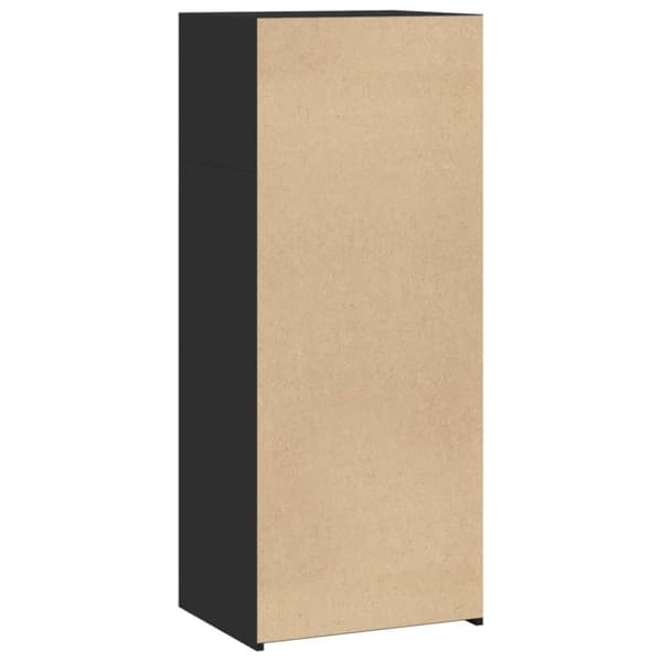 reol 50x41x124 cm konstrueret træ sort
