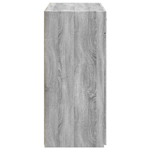 skænk 80x42,5x93 cm konstrueret træ grå sonoma-eg