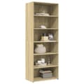 Miniatyrbillede 3 af 10: reol 70x41x185 cm konstrueret træ sonoma-eg