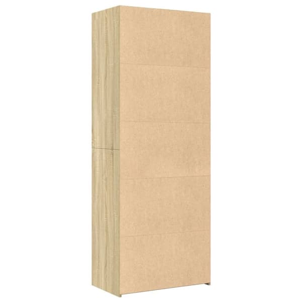 reol 70x41x185 cm konstrueret træ sonoma-eg