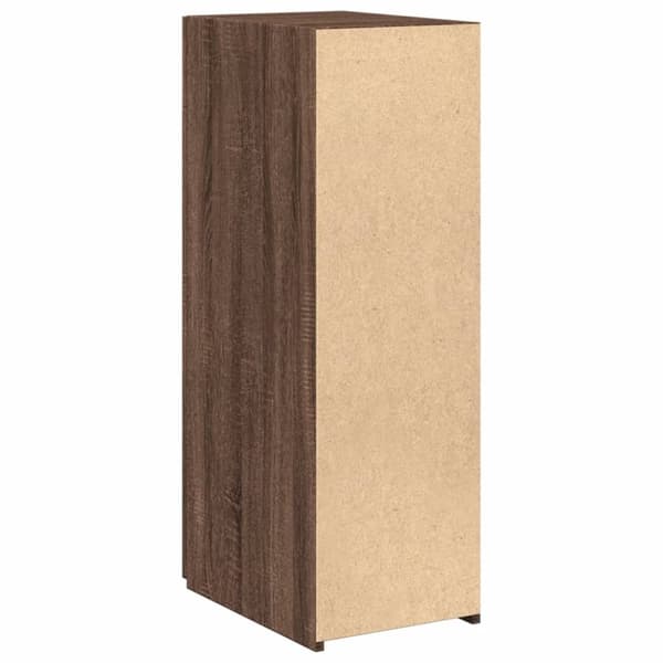reol 30x42,5x93 cm konstrueret træ brun egetræsfarve