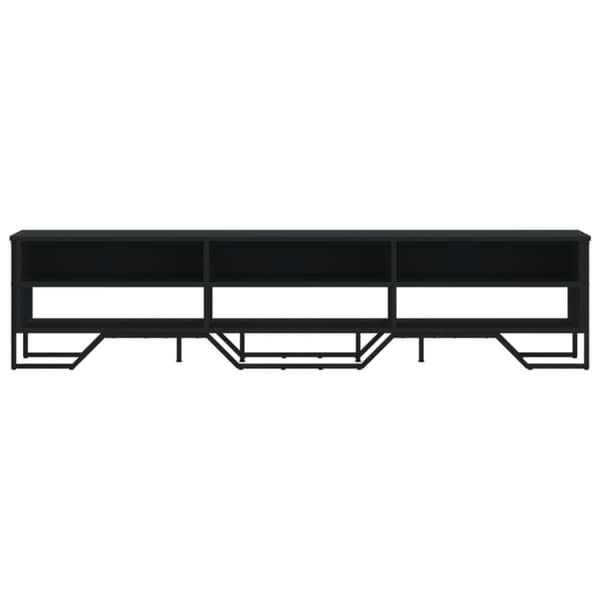 tv-bord 180x34x41 cm konstrueret træ sort