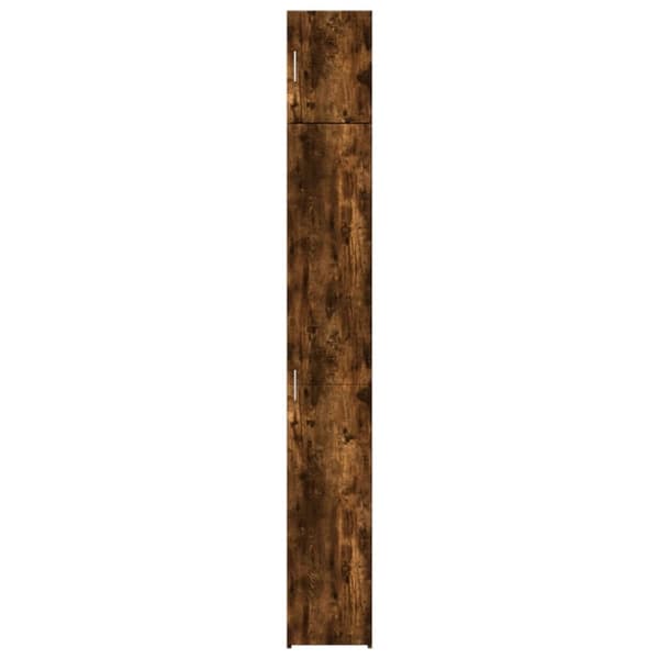 skab 30x42,5x225 cm smalt konstrueret træ røget egetræsfarve