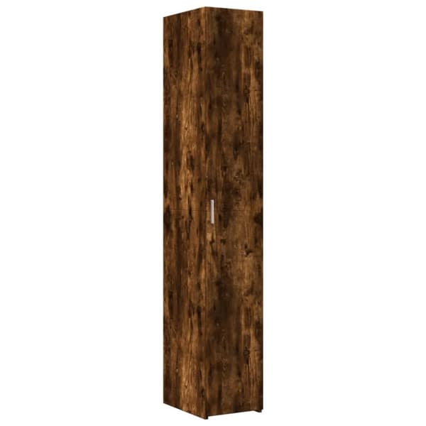 skab 30x42,5x225 cm smalt konstrueret træ røget egetræsfarve