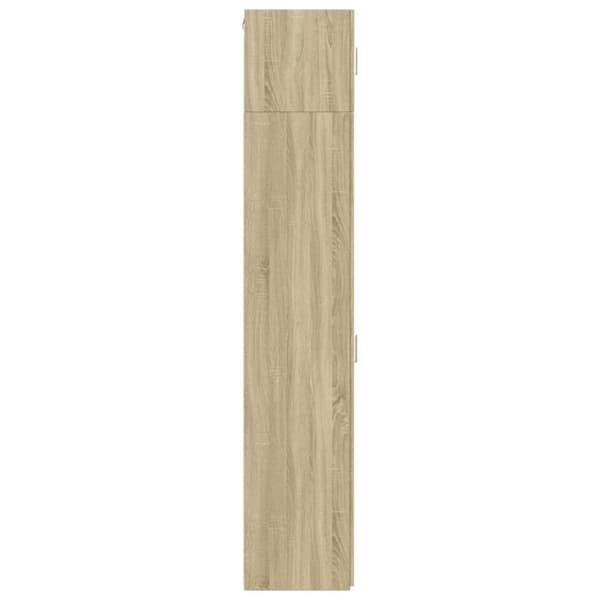 skab 30x42,5x225 cm smalt konstrueret træ sonoma-eg