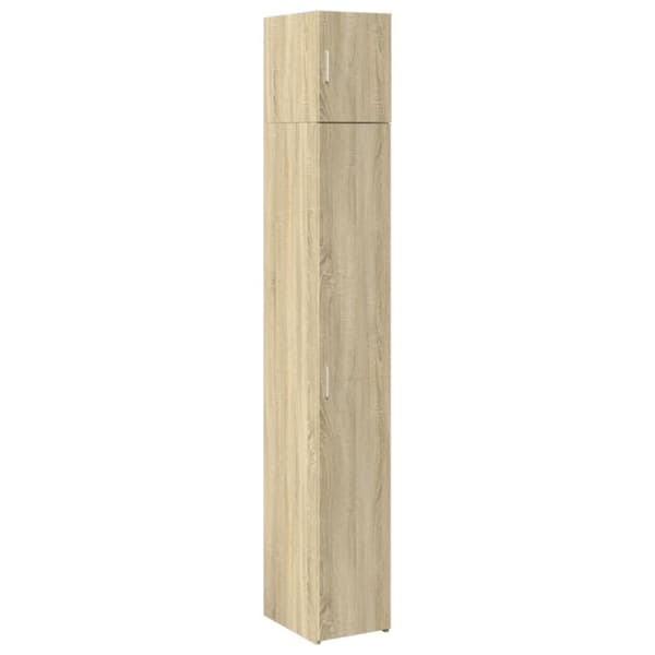 skab 30x42,5x225 cm smalt konstrueret træ sonoma-eg