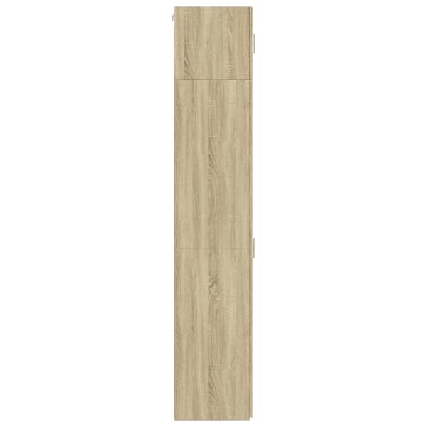 skab 45x42,5x225 cm smalt konstrueret træ sonoma-eg