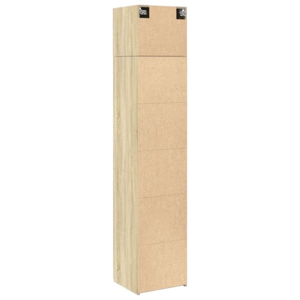 skab 45x42,5x225 cm smalt konstrueret træ sonoma-eg