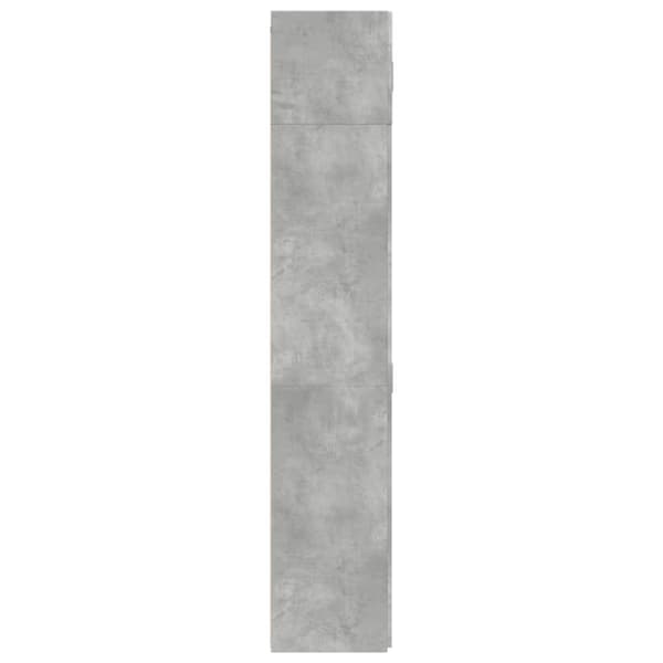 skab 70x42,5x225 cm konstrueret træ betongrå