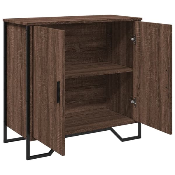 skænk 78x35,5x74,5 cm konstrueret træ brun egetræsfarve