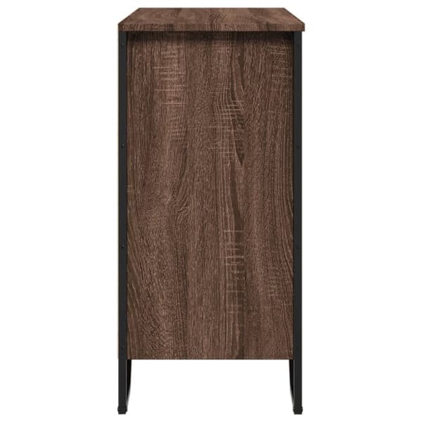 skænk 78x35,5x74,5 cm konstrueret træ brun egetræsfarve