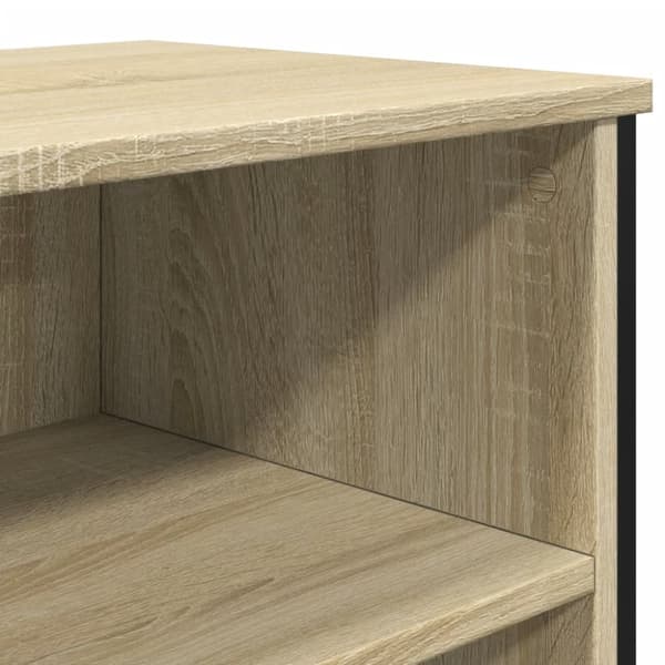 skænk 101x35,5x74,5 cm konstrueret træ sonoma-eg
