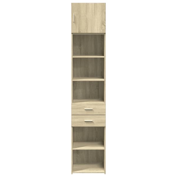 skab 45x42,5x225 cm smalt konstrueret træ sonoma-eg