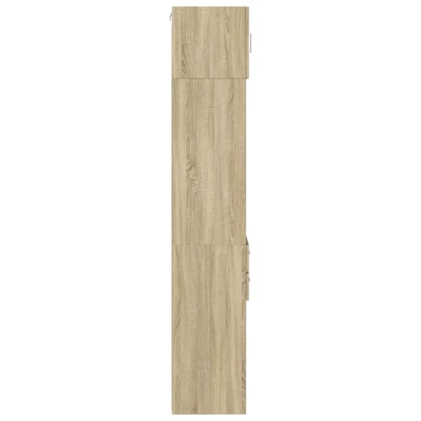 skab 45x42,5x225 cm smalt konstrueret træ sonoma-eg