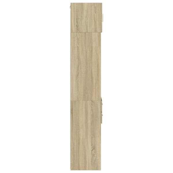 skab 40x42,5x225 cm smalt konstrueret træ sonoma-eg