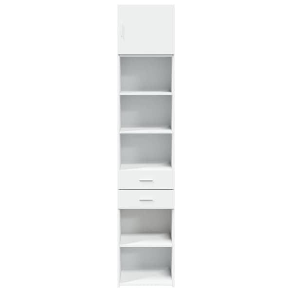 skab 45x42,5x225 cm smalt konstrueret træ hvid