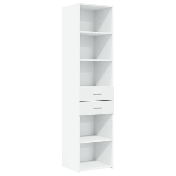 skab 45x42,5x225 cm smalt konstrueret træ hvid