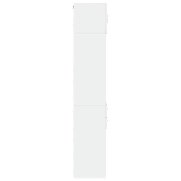skab 45x42,5x225 cm smalt konstrueret træ hvid