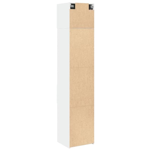 skab 45x42,5x225 cm smalt konstrueret træ hvid