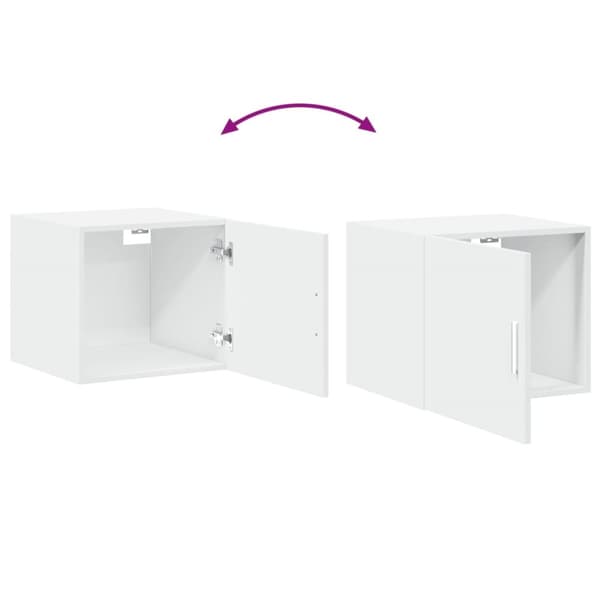 skab 45x42,5x225 cm smalt konstrueret træ hvid