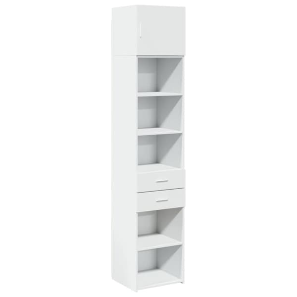 skab 45x42,5x225 cm smalt konstrueret træ hvid
