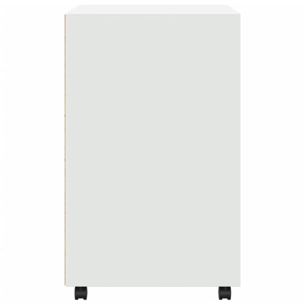 rullebord 60x48x81 cm konstrueret træ hvid
