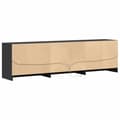 Pikkukuva 9 / 10: TV-taso LED-valoilla musta 180x34x50 cm tekninen puu