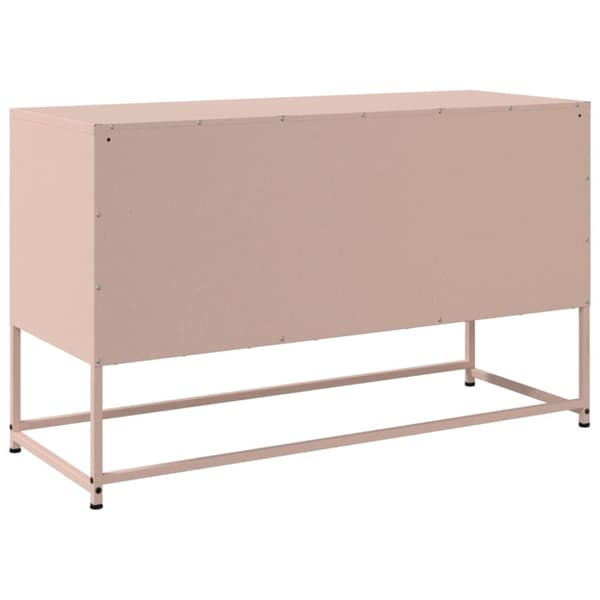 Högskåp rosa 36x39x123 cm stål