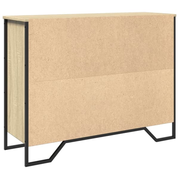 Skänk sonoma-ek 97x32,5x74,5 cm konstruerat trä