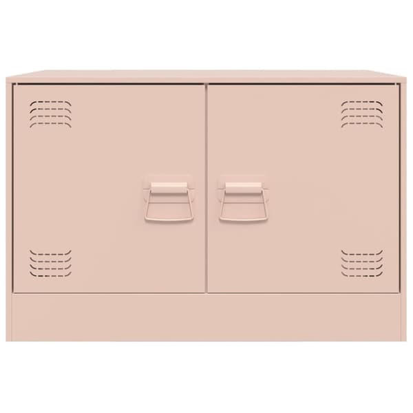 tv-borde 2 stk. 67x39x44 cm stål lyserød