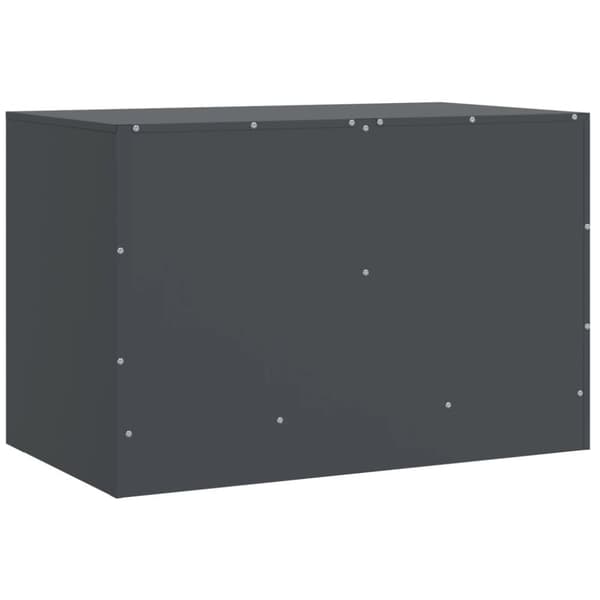 TV-skåp 2 st antracit 67x39x44 cm stål
