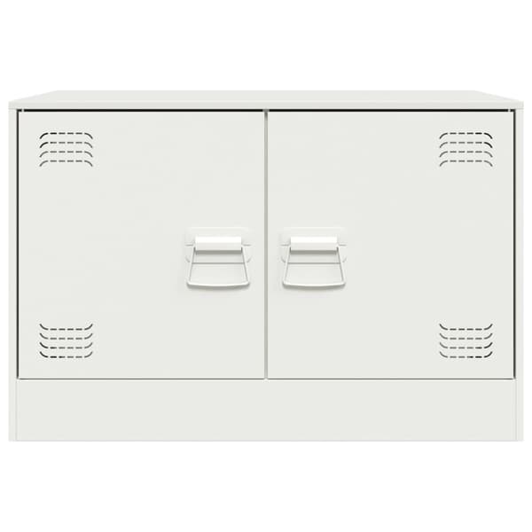 TV-skåp vit 67x39x44 cm stål