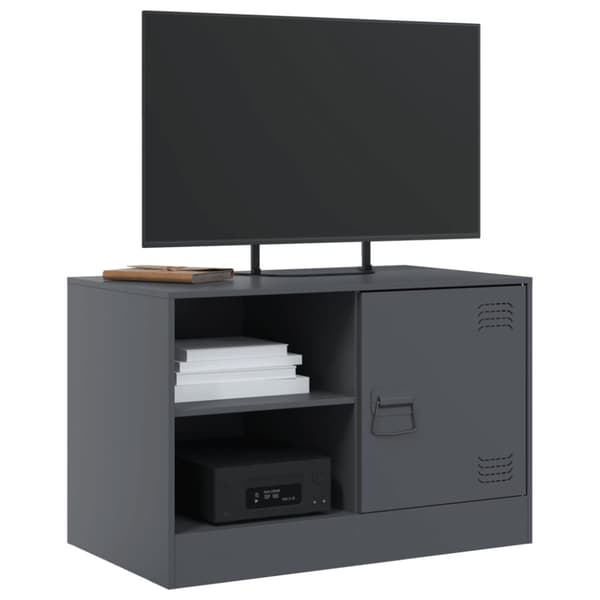 TV-skåp antracit 67x39x44 cm stål