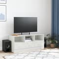 Miniatyrbillede 3 af 10: tv-bord 99x39x44 cm stål hvid