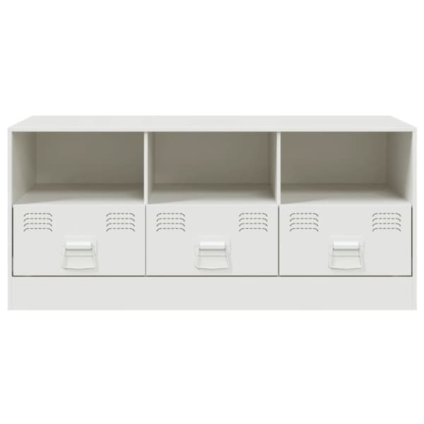 tv-bord 99x39x44 cm stål hvid