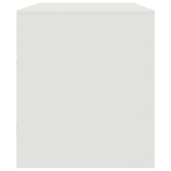 tv-bord 99x39x44 cm stål hvid