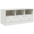 Miniatyrbillede 2 af 10: tv-bord 99x39x44 cm stål hvid