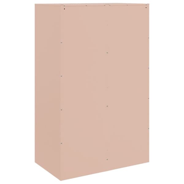 skab 67x39x107 cm stål lyserød